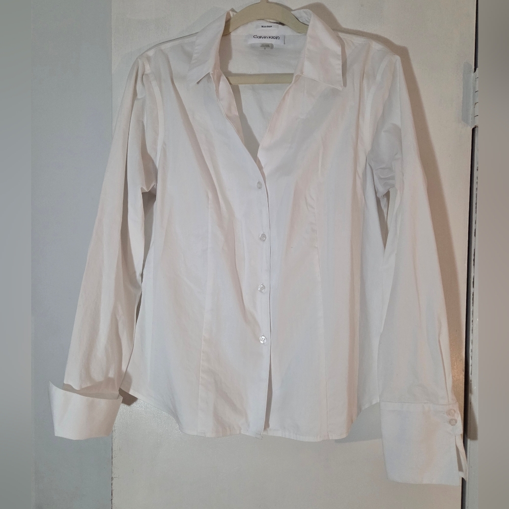 Calvin Klein White Long Sleeve Shirt